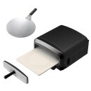 TurboTronic Pizzaofen Elektrisch 450 Grad - PO14 - Tisch-Backofen für 37cm Pizza & Flammkuchen, 2200W Steinbackofen mit Pizzastein, Mobiler Pizzaofen Indoor/Outdoor für Garten & Küche