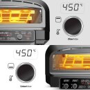 TurboTronic Pizzaofen Elektrisch 450 Grad - PO14 - Tisch-Backofen für 37cm Pizza & Flammkuchen, 2200W Steinbackofen mit Pizzastein, Mobiler Pizzaofen Indoor/Outdoor für Garten & Küche