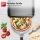 TurboTronic Pizzaofen Elektrisch 450 Grad - PO14 - Tisch-Backofen für 37cm Pizza & Flammkuchen, 2200W Steinbackofen mit Pizzastein, Mobiler Pizzaofen Indoor/Outdoor für Garten & Küche