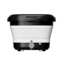 SportTronic Fußsprudelbad – FBM10 – faltbares Fußmassagegerät, 500 W, Wärme-, Sprudel- und Vibrationsfunktion, 3 Temperaturstufen, 6 Massagerollen, LED-Display