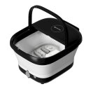 SportTronic Fußsprudelbad – FBM10 – faltbares Fußmassagegerät, 500 W, Wärme-, Sprudel- und Vibrationsfunktion, 3 Temperaturstufen, 6 Massagerollen, LED-Display