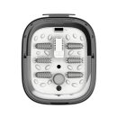 SportTronic Fußsprudelbad – FBM10 – faltbares Fußmassagegerät, 500 W, Wärme-, Sprudel- und Vibrationsfunktion, 3 Temperaturstufen, 6 Massagerollen, LED-Display