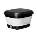 SportTronic Fußsprudelbad – FBM10 – faltbares Fußmassagegerät, 500 W, Wärme-, Sprudel- und Vibrationsfunktion, 3 Temperaturstufen, 6 Massagerollen, LED-Display