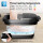 SportTronic Fußsprudelbad – FBM10 – faltbares Fußmassagegerät, 500 W, Wärme-, Sprudel- und Vibrationsfunktion, 3 Temperaturstufen, 6 Massagerollen, LED-Display