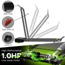 Cardio Laufband & Cardiotrainer bis 10 km/h, 2 Steigungsstufen, 6 Programme, LED-Display & Tablet-Halterung, bis 120 kg, klappbares Walking Pad für Zuhause & Büro, Geh und Jogginggerät