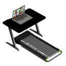 Cardio Laufband & Cardiotrainer bis 10 km/h, 2 Steigungsstufen, 6 Programme, LED-Display & Tablet-Halterung, bis 120 kg, klappbares Walking Pad für Zuhause & Büro, Geh und Jogginggerät