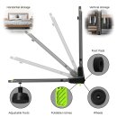 Cardio Laufband & Cardiotrainer bis 10 km/h, 2 Steigungsstufen, 6 Programme, LED-Display & Tablet-Halterung, bis 120 kg, klappbares Walking Pad für Zuhause & Büro, Geh und Jogginggerät