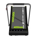 Cardio Laufband & Cardiotrainer bis 10 km/h, 2 Steigungsstufen, 6 Programme, LED-Display & Tablet-Halterung, bis 120 kg, klappbares Walking Pad für Zuhause & Büro, Geh und Jogginggerät