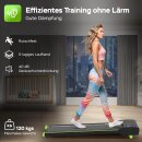 Ultraflaches Laufband mit 2x Steigung bis 6 km/h 4 Programme + Fernbedienung  Walking Pad Gehtrainer für Schreibtisch Zuhause bis 120 kg