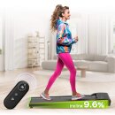 Ultraflaches Laufband mit 2x Steigung bis 6 km/h 4 Programme + Fernbedienung  Walking Pad Gehtrainer für Schreibtisch Zuhause bis 120 kg