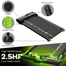 Ultraflaches Laufband mit 2x Steigung bis 6 km/h 4 Programme + Fernbedienung  Walking Pad Gehtrainer für Schreibtisch Zuhause bis 120 kg