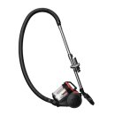 TurboTronic Zyklon Staubsauger CV12 – brachiale 18kPa Saugkraft 700W ohne Beutel, inkl. Parkettdüse & 2x HEPA-Filter, kleiner Trockensauger für Parkett, Tierhaare & Hundehaare, beutellos Bodenstaubsauger