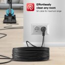 TurboTronic Zyklon Staubsauger CV12 – brachiale 18kPa Saugkraft 700W ohne Beutel, inkl. Parkettdüse & 2x HEPA-Filter, kleiner Trockensauger für Parkett, Tierhaare & Hundehaare, beutellos Bodenstaubsauger