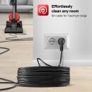 TurboTronic Zyklon Staubsauger CV12 – brachiale 18kPa Saugkraft 700W ohne Beutel, inkl. Parkettdüse & 2x HEPA-Filter, kleiner Trockensauger für Parkett, Tierhaare & Hundehaare, beutellos Bodenstaubsauger