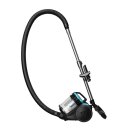 TurboTronic Zyklon Staubsauger CV12 – brachiale 18kPa Saugkraft 700W ohne Beutel, inkl. Parkettdüse & 2x HEPA-Filter, kleiner Trockensauger für Parkett, Tierhaare & Hundehaare, beutellos Bodenstaubsauger blau