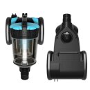 TurboTronic Zyklon Staubsauger CV12 – brachiale 18kPa Saugkraft 700W ohne Beutel, inkl. Parkettdüse & 2x HEPA-Filter, kleiner Trockensauger für Parkett, Tierhaare & Hundehaare, beutellos Bodenstaubsauger blau