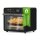 TurboTronic Multi-Smart-Ofen - 19in1 Heißluftofen & Heißluftfritteuse 2100W Power 34L bis 0,5kg Pommes Mini-Backofen mit Dörrfunktion 40-230°C Grill Airfryer Dörrautomat