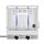 TurboTronic Gasgrill - BBQ6 - Tisch-Gasgrill mit Edelstahl-Plancha 46 × 40 cm, 2 × 3,15 kW Brenner (6,3 kW), Plancha-Grillplatte, Piezo-Zündung, Fettauffangsystem, Campinggrill