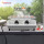 TurboTronic Gasgrill - BBQ6 - Tisch-Gasgrill mit Edelstahl-Plancha 46 × 40 cm, 2 × 3,15 kW Brenner (6,3 kW), Plancha-Grillplatte, Piezo-Zündung, Fettauffangsystem, Campinggrill