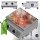 TurboTronic XXL Profi Gasgrill 46 × 40 cm Edelstahl Grillplatte 6,3 kW (2×3,15 kW Brenner) mit Turbo-Funktion für perfekte Smash Burger Plancha Griddle Camping BBQ