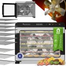 TurboTronic Dörrgerät TurboWave BIO 50 Liter - 35°C bis 75°C - komplett aus Metall 7 Etagen Obst Gemüse Fleisch Pilze Früchtetrockner Dörrapparat Dörrer Dörrautomat Edelstahl