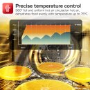TurboTronic Dörrgerät TurboWave BIO 50 Liter - 35°C bis 75°C - komplett aus Metall 7 Etagen Obst Gemüse Fleisch Pilze Früchtetrockner Dörrapparat Dörrer Dörrautomat Edelstahl