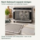 TurboTronic TurboWave BIO FD55 Dörrautomat 50 Liter – Dörrgerät mit Metallgehäuse, 7 Etagen mit Edelstahlgittern, 35–75 °C und 24-h-Timer; Früchtetrockner für Obst, Dörrapparat für Gemüse und Kräuter, Dörrer für Fleisch und Pilze