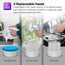Elektrische Reinigungsbürste 3 in 1 Electric Cleaning Brush mit 3 austauschbaren Bohrbürstenköpfen, Putzbürste, Kabelloser Akku Reinigungsschrubber. Spin Scrubber, Bad, Küchen, Auto, Fliesenreiniger