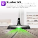 TurboTronic 15 kPa Stabstaubsauger mit grünem Laserlicht Akku kabellos 2in1 Handstaubsauger 120W beutellos leicht Hand Boden Stiel