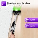 TurboTronic 15 kPa Stabstaubsauger mit grünem Laserlicht Akku kabellos 2in1 Handstaubsauger 120W beutellos leicht Hand Boden Stiel