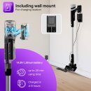 TurboTronic 15 kPa Stabstaubsauger mit grünem Laserlicht Akku kabellos 2in1 Handstaubsauger 120W beutellos leicht Hand Boden Stiel