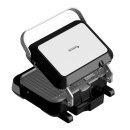 TurboTronic 2in1 Kontaktgrill wechselbare Grill- & Waffelplatten, LCD Display, digital, 180° Öffnung, Paninimaker, Elektrogrill, Tischgrill, Steak- & Burgergrill, Sandwichtoaster, Waffeleisen