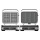 TurboTronic 2000W Kontaktgrill Waffeleisen für belgische Waffeln Platten wechselbar 180°C Öffnung Sandwich Tischgrill Paninis Burger Sandwichmaker Waffelmaker Sandwichtoaster