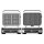 TurboTronic 2in1 Kontaktgrill wechselbare Grill- & Waffelplatten, LCD Display, digital, 180° Öffnung, Paninimaker, Elektrogrill, Tischgrill, Steak- & Burgergrill, Sandwichtoaster, Waffeleisen