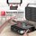 TurboTronic 2in1 Kontaktgrill wechselbare Grill- & Waffelplatten, LCD Display, digital, 180° Öffnung, Paninimaker, Elektrogrill, Tischgrill, Steak- & Burgergrill, Sandwichtoaster, Waffeleisen