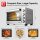 TurboTronic 30 L Elektrobackofen mit Grill, Umluft, Drehspieß & Timer | Kompakter Tischbackofen aus Edelstahl mit Doppelglastür, 1500W