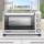 TurboTronic 30 L Elektrobackofen mit Grill, Umluft, Drehspieß & Timer | Kompakter Tischbackofen aus Edelstahl mit Doppelglastür, 1500W