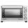 TurboTronic 30 L Elektrobackofen mit Grill, Umluft, Drehspieß & Timer | Kompakter Tischbackofen aus Edelstahl mit Doppelglastür, 1500W