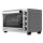 TurboTronic 30 L Elektrobackofen mit Grill, Umluft, Drehspieß & Timer | Kompakter Tischbackofen aus Edelstahl mit Doppelglastür, 1500W