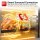 TurboTronic 38 L Elektrobackofen mit Grill, Umluft, Drehspieß & Timer | XL-Tischbackofen aus Edelstahl für Pizza, Aufläufe & Braten | Mini-Backofen mit Doppelglastür, 2000W Leistung