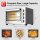 TurboTronic 38 L Elektrobackofen mit Grill, Umluft, Drehspieß & Timer | XL-Tischbackofen aus Edelstahl für Pizza, Aufläufe & Braten | Mini-Backofen mit Doppelglastür, 2000W Leistung