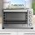 TurboTronic 38 L Elektrobackofen mit Grill, Umluft, Drehspieß & Timer | XL-Tischbackofen aus Edelstahl für Pizza, Aufläufe & Braten | Mini-Backofen mit Doppelglastür, 2000W Leistung