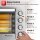 TurboTronic 38 L Elektrobackofen mit Grill, Umluft, Drehspieß & Timer | XL-Tischbackofen aus Edelstahl für Pizza, Aufläufe & Braten | Mini-Backofen mit Doppelglastür, 2000W Leistung