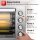 TurboTronic 45 L Elektrobackofen mit Grill, Umluft, Drehspieß & Timer XXL-Tischbackofen aus Edelstahl für Pizza, Aufläufe & Braten Kompakter Mini-Backofen mit Doppelglastür, 2000W