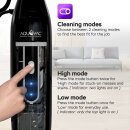 TurboTronic Dampfmopp Scheuermopp 1200W Dampfreiniger mit 2 rotierenden Power-Pads, 400ml Tank, 2 Dampfstufen, entfernt 99,9 % Bakterien, Bodenreiniger für Fliesen Laminat Holz