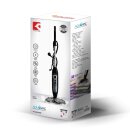 TurboTronic Dampfmopp Scheuermopp 1200W Dampfreiniger mit 2 rotierenden Power-Pads, 400ml Tank, 2 Dampfstufen, entfernt 99,9 % Bakterien, Bodenreiniger für Fliesen Laminat Holz