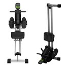 SportTronic Rudergerät - ST-X8 - Magnet Rudergerät leise, Doppelgleitschiene, 16 Widerstandsstufen, LCD-Computer, klappbar, Ganzkörpertraining bis 120 kg
