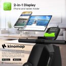 SportTronic Rudergerät - ST-X8 - Magnet Rudergerät leise, Doppelgleitschiene, 16 Widerstandsstufen, LCD-Computer, klappbar, Ganzkörpertraining bis 120 kg