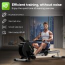 SportTronic Rudergerät - ST-X8 - Magnet Rudergerät leise, Doppelgleitschiene, 16 Widerstandsstufen, LCD-Computer, klappbar, Ganzkörpertraining bis 120 kg