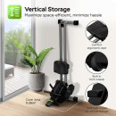 SportTronic Rudergerät - ST-X8 - Magnet Rudergerät leise, Doppelgleitschiene, 16 Widerstandsstufen, LCD-Computer, klappbar, Ganzkörpertraining bis 120 kg